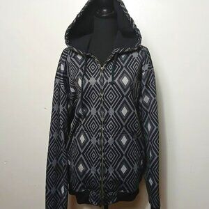 Champ Geometric Pattern Hooded Jacket Size XL